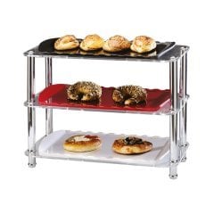3 KATLI AKRİLİK,  MELAMİN TEŞHİR STAND 26*49*H 39 CM