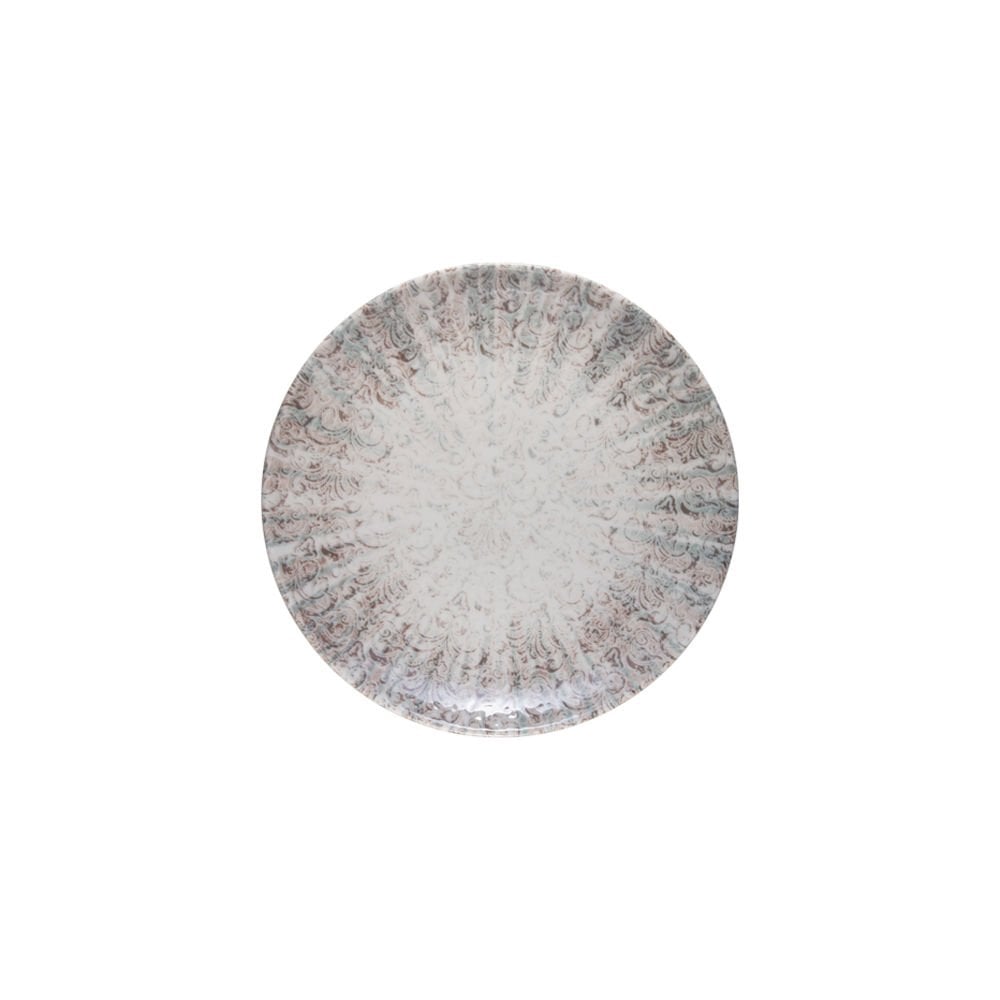 Damask Lona Düz Tabak 19 cm