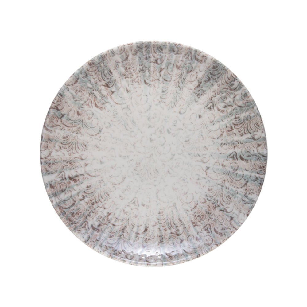 Damask Lona Düz Tabak 27 cm