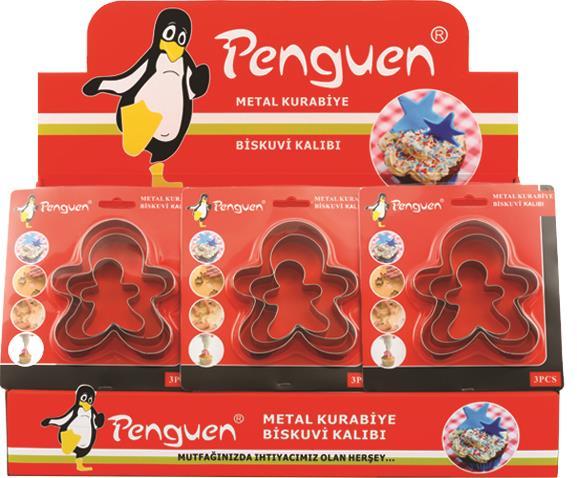 İNSAN 3 PARÇA METAL KURABİYE KALIBI