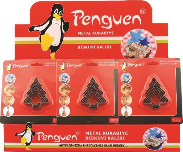 ÇAM 5 PARÇA METAL KURABİYE KALIBI