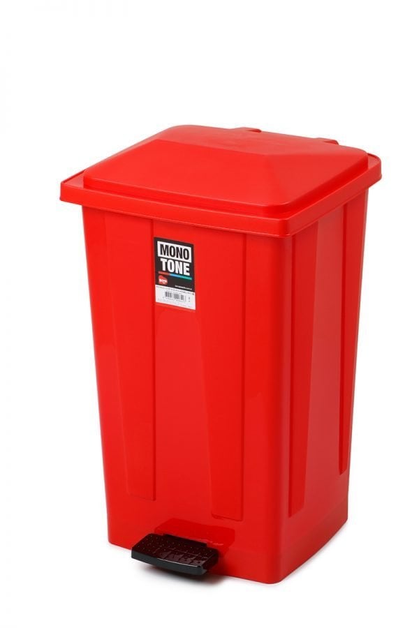Pedallı Çöp Kovası Köşeli No: 4 48 lt - 420x375x630H/mm