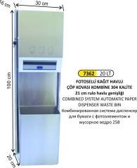 KOMBİNE SİSTEM F.SELLİ KAĞIT VERİCİ + ÇÖP KOVASI 258