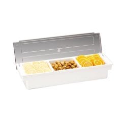 3'LÜ POLYCARBONAT KAPAKLI BAR KONTEYNER 50*16*H9,5 CM