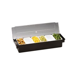 6'LI POLYCARBONAT KAPAKLI BAR KONTEYNER 50*16*H9,5 CM