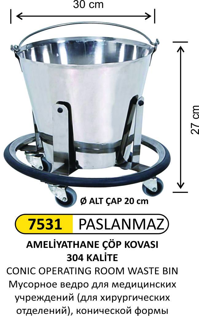 ÇÖP KOVASI AMELİYATHANE TİP KONİK