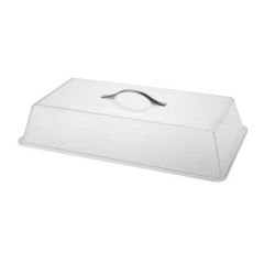 Dikdörtgen Pasta Kek Kabı Üst Metal Kulplu PC 543x326x125H/mm
