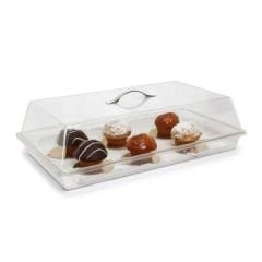 Dikdörtgen Pasta Kek Kabı Takım Metal Kulplu PC 545x328x150H/mm