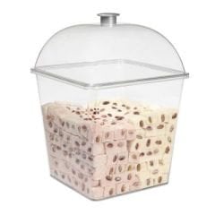 Kare Pasta Kek Kabı Takım Derin Gövde+Kapak PC 260x260x345H/mm
