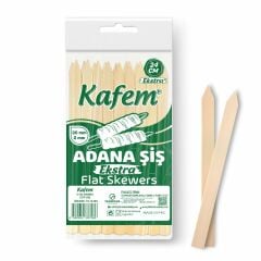 Kafem Adana Çöp Şiş Ekstra 24 cm 25 Li X 10 Paket