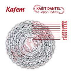 Kafem Dantel Kağıt 28 cm 100 Lü x 24 Paket