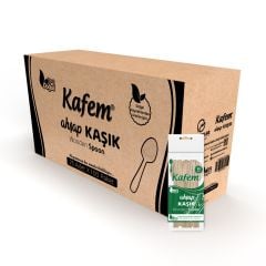 Kafem Ahşap Kaşık 25 Li X 100 Paket (Koli)