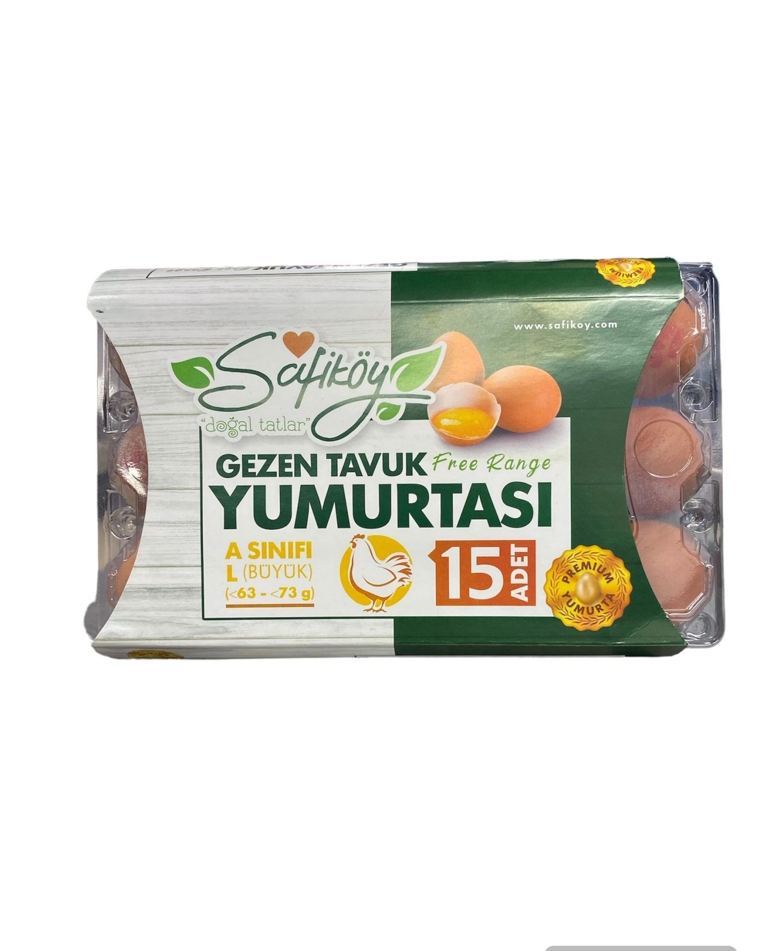 SAFIKOY GEZEN TAVUK YUMURTA15LI