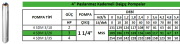 AQUAMAS 4SDM 3/35 Derin Kuyu Dalgıç Pompa, Sondaj Kuyu Pompası (4 HP)