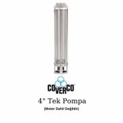 COVERCO 1/19  Tek Dalgıç Pompa, 4'' Derin Kuyu, Sondaj Pompası  0,75 Hp , 116 Mss , 1,8 m3/h