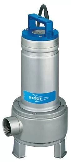 FLYGT DXVm 50-7 Komple Paslanmaz, Açık Çarklı, Evsel Dalgıç Foseptik Pompası (0,75 kw - Monofaze)