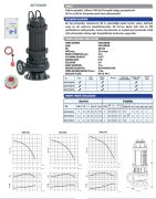 SUMAK SDTK 300/6 Ağır Hizmet Tipi 1450 d/d Kapalı Fanlı Foseptik Dalgıç Pompa (30 HP)