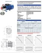 SUMAK SMINOX/A-220/2T (Açık Fanlı) Full Paslanmaz Santrifüj Pompa (2.2 HP - Trifaze)