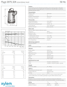 FLYGT BS 2075.324 MT (231) Döküm Gövde Soğutmalı Aşındırıcı ve Korozif Sıvı Dalgıç Pompa, Endüstriyel Drenaj ve Transfer Pompası