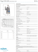 FLYGT BS 2125.320 MT (231) Döküm Gövde Soğutmalı Aşındırıcı ve Korozif Sıvı Dalgıç Pompa, Endüstriyel Drenaj ve Transfer Pompası