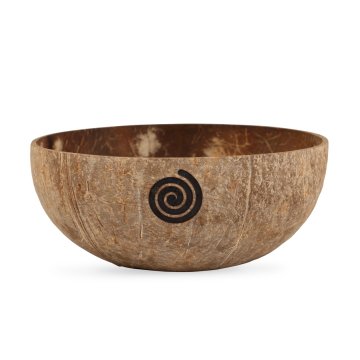 Spiral Natural Coconut Bowl