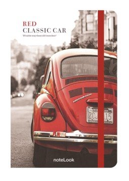 Scrikss Notelook Red Classic Car A5 Çizgisiz