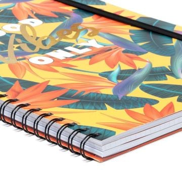 Legami 3 ü 1 Arada Spiralli A4 Defter Tropical Vibes