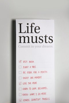 Octagon Design Poster ''Life musts''