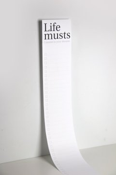 Octagon Design Poster ''Life musts''
