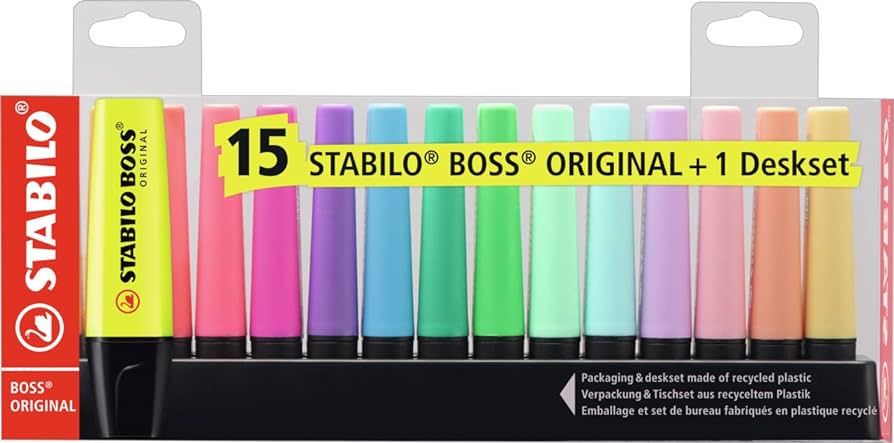 Stabilo Boss Original 15'li Masa Seti