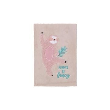 Syloon Peluş Tembel Hayvan Pembe A5 Defter