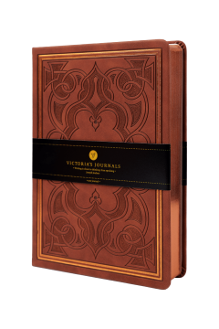 Victoria's Journals Old Book Defter 14*20 cm 320 sayfa Çizgili Mat Kahverengi