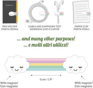 Legami Magnetic Clip / Rainbow