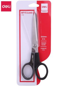 Deli Essential Siyah Makas 202 mm