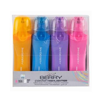 Serve Berry Mini 4'lü Pastel Highlighter