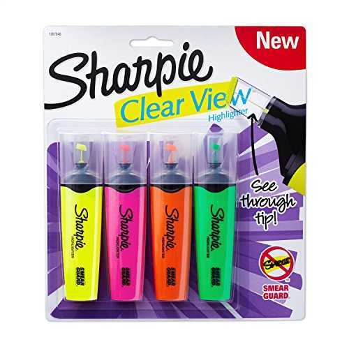 Sharpie Clear View İşaretleme Kalemi 4 Renk