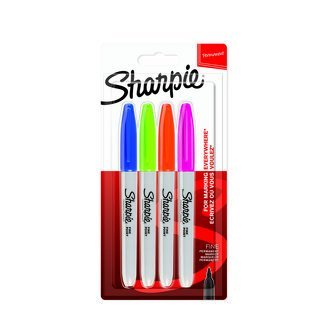 Sharpie Permanent Kalem 4'lü Set Canlı Renk