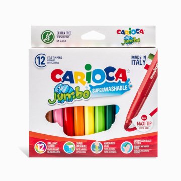 Carioca Jumbo Keçeli Boya Kalemi 12'li