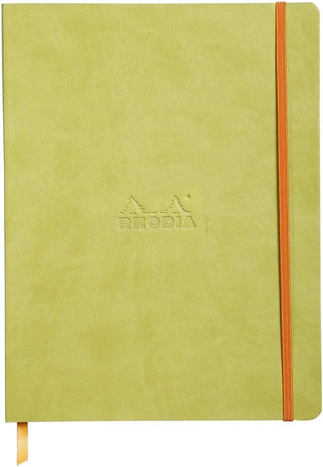 Rhodia Softcover Deri Kapak A6 Dot (Noktalı) Defter Anise Green