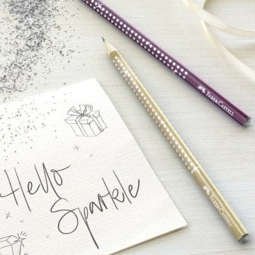 Faber Castell Sparkle Işıltılı Kurşun Kalem Pearl Gold