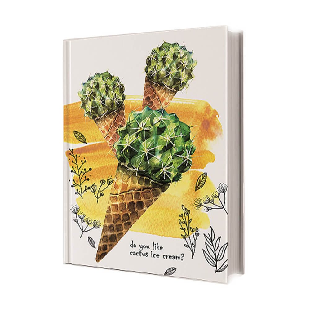 Deffter Cactus Icecream Çizgili Defter