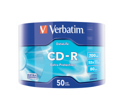 Verbatim CD-R 52X 700MB 50 Pack Wrap Ext