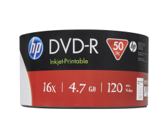 HP DVD-R Inkjet-Printable 16x 4.7GB 50 Pack