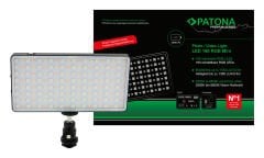 PATONA 4290 PREMIUM LED RGB Photo and Video light with 160 adjustable RGB LEDs and 3 scenes