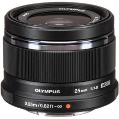 Olympus M.Zuiko Digital 25mm f/1.8 Siyah Lens