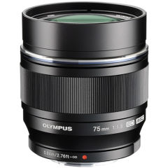 Olympus M.Zuiko Digital ED 75mm f/1.8 Siyah Lens