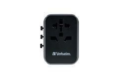 Verbatim UTA-03 Evrensel Seyahat Adaptörü - PD 30W / QC / 2 x USB-C / 2 x USB-A