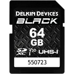 DELKIN Siyah 64GB UHS-I SD V30 Hafıza Kartı