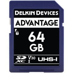 DELKIN ADVANTAGE 64GB SD UHS-I V30 Hafıza Kartı