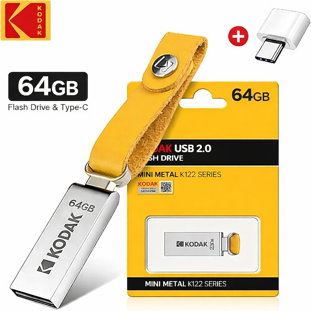 Kodak 64GB 2.0 Metal USB Bellek (K122)